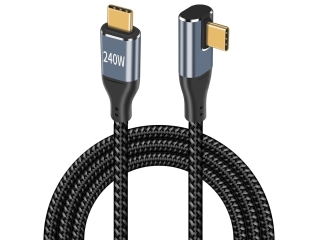 USB C Kabel 90 Grad Winkel Flach 1 Meter Data & Charge 240W