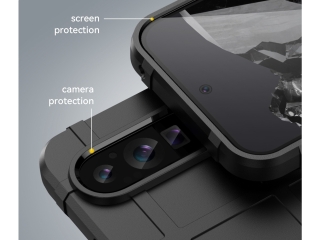 Google Pixel 9 Rugged Shield Anti-Shock Case schwarz