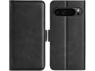 Google Pixel 9 Pro XL Leder Hülle Karten Ledertasche schwarz