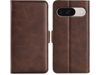 Google Pixel 9 Leder Hülle Karten Ledertasche mokka