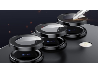 Samsung Galaxy A55 5G Kameraschutz Glas mit Aluminiumrahmen