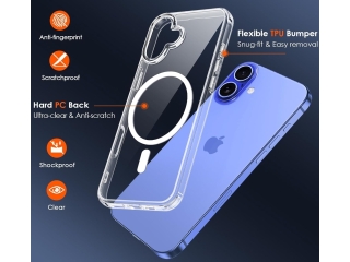 Apple iPhone 16 Plus Hülle MagSafe Clear Case