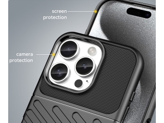 Apple iPhone 16 Pro Max SpaceCase Impact-Resistant Hülle schwarz