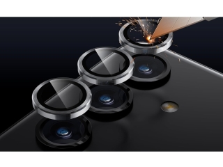 Samsung Galaxy S24 FE Kameraschutz Glas mit Aluminiumrahmen