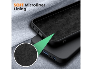 Samsung Galaxy A25 5G Liquid Silikon Case Hülle schwarz