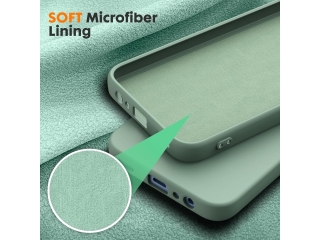 Samsung Galaxy A25 5G Liquid Silikon Case Hülle matcha green