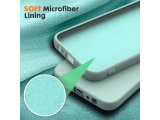 Samsung Galaxy A25 5G Liquid Silikon Case Hülle mint green