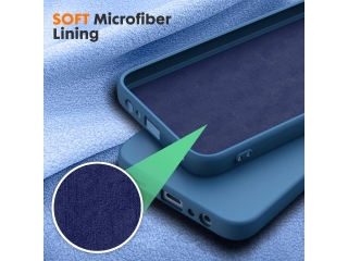 Samsung Galaxy A25 5G Liquid Silikon Case Hülle azurblau