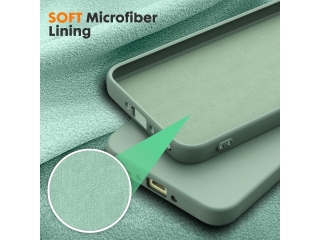 Samsung Galaxy A35 5G Liquid Silikon Case Hülle matcha green