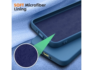 Samsung Galaxy A35 5G Liquid Silikon Case Hülle azurblau