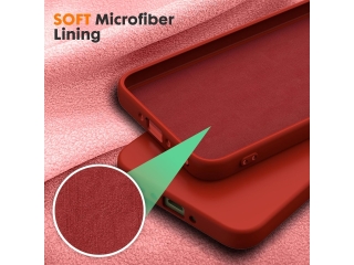 Samsung Galaxy A35 5G Liquid Silikon Case Hülle rot