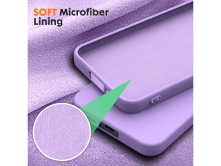 Samsung Galaxy A55 5G Liquid Silikon Case Hülle purple