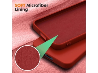 Samsung Galaxy A55 5G Liquid Silikon Case Hülle rot