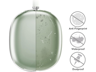 Apple AirPods Max Kopfhörergehäuse TPU Gummi Hülle grün transparent