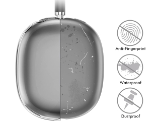 Apple AirPods Max Kopfhörergehäuse TPU Gummi Hülle schwarz transparent