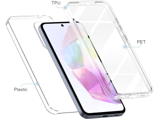Samsung Galaxy A35 5G Touch Case 360 Grad Rundumschutz transparent