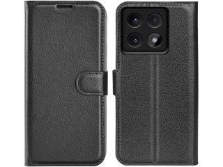 Xiaomi 14T Pro Lederhülle Portemonnaie Karten Etui schwarz