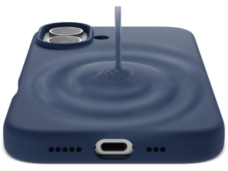 Apple iPhone 16 Liquid Silikon Case Hülle midnight blue
