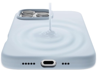 Apple iPhone 16 Pro Liquid Silikon Case Hülle ice blue