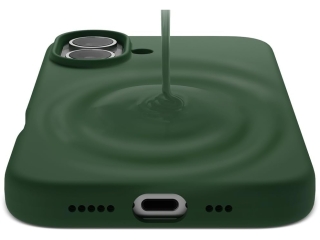 Apple iPhone 16 Plus Liquid Silikon Case Hülle forest green