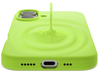 Apple iPhone 16 Plus Liquid Silikon Case Hülle lime green