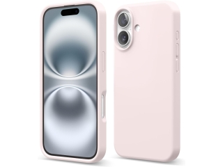 Apple iPhone 16 Plus Liquid Silikon Case Hülle ballerina pink