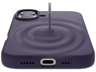 Apple iPhone 16 Plus Liquid Silikon Case Hülle eggplant