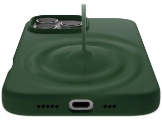 Apple iPhone 16 Pro Max Liquid Silikon Case Hülle forest green
