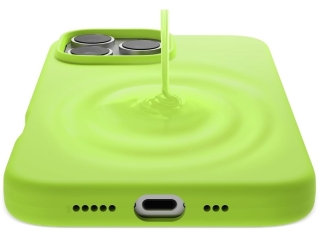Apple iPhone 16 Pro Max Liquid Silikon Case Hülle lime green