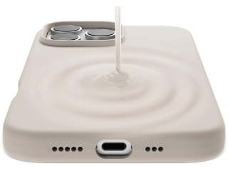 Apple iPhone 16 Pro Max Liquid Silikon Case Hülle coconut milk