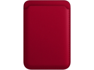 Magnetischer MagSafe Kartenhalter Sleeve cherry red