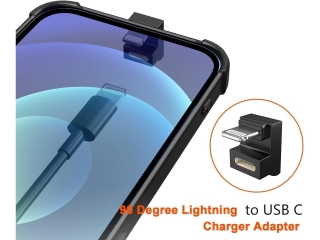 USB-C zu Lightning Winkel U-Form Adapter (female/male)