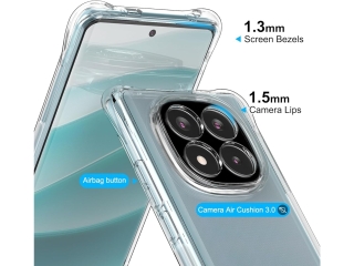 Xiaomi Redmi Note 14 Pro+ 5G Hülle Clear Case Bumper transparent