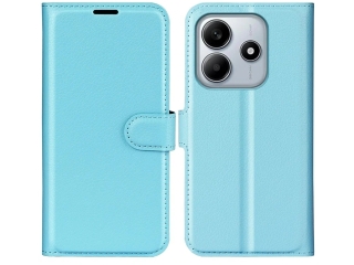 Xiaomi Redmi Note 14 5G Lederhülle Portemonnaie Karten Etui hellblau