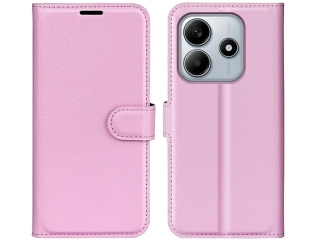 Xiaomi Redmi Note 14 5G Lederhülle Portemonnaie Karten Etui rosa