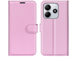 Xiaomi Redmi Note 14 4G Lederhülle Portemonnaie Etui rosa
