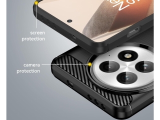 OnePlus 13 Carbon Gummi Hülle TPU Case schwarz