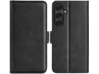 Samsung Galaxy S25 Leder Hülle Karten Ledertasche schwarz