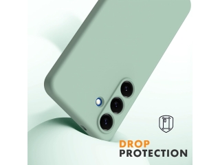 Samsung Galaxy S25+ Liquid Silikon Case Hülle matcha green