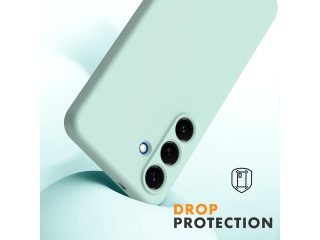 Samsung Galaxy S25+ Liquid Silikon Case Hülle mint green