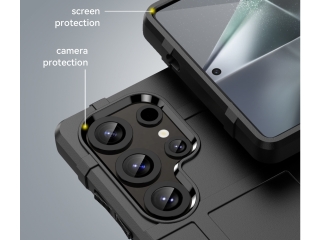 Samsung Galaxy S25 Ultra Rugged Shield Anti-Shock Case schwarz