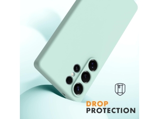 Samsung Galaxy S25 Ultra Liquid Silikon Case Hülle mint green