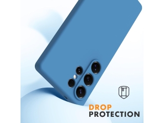 Samsung Galaxy S25 Ultra Liquid Silikon Case Hülle blau