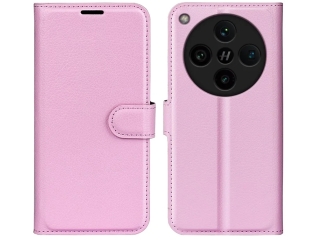 Oppo Find X8 Pro 5G Lederhülle Portemonnaie Karten Etui rosa