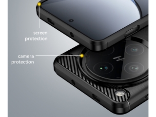 Oppo Find X8 Pro 5G Carbon Gummi Hülle TPU Case schwarz