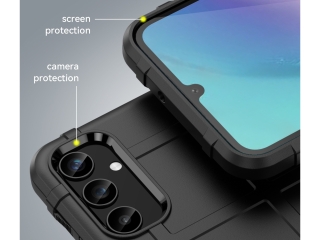 Samsung Galaxy A36 Rugged Shield Anti-Shock Case schwarz