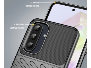 Samsung Galaxy A56 SpaceCase Stripes Anti-Impact Hülle schwarz