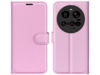 Xiaomi 15 Ultra Lederhülle Portemonnaie Karten Etui rosa