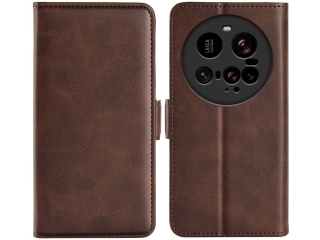 Xiaomi 15 Ultra Leder Hülle Karten Ledertasche mokka