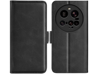 Xiaomi 15 Ultra Leder Hülle Karten Ledertasche schwarz